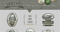 Desktop Screenshot of greensbeverages.com